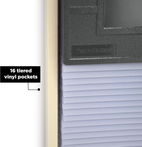 Carstens 16-Pocket Kardex-Visitray Document Filing System for 11" x 8.5" Sheets, Blue in Saudi Arabia