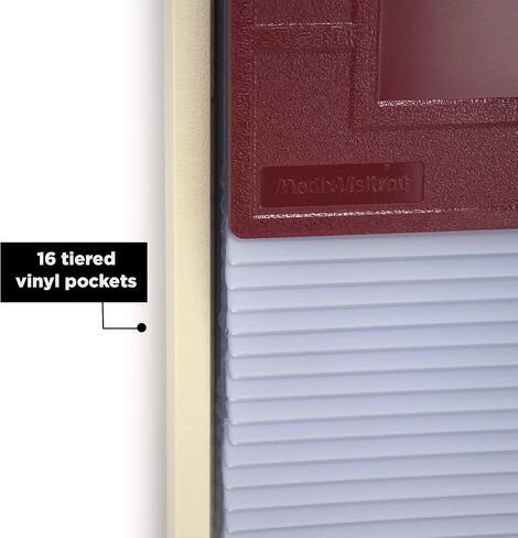Carstens 16-Pocket Kardex-Visitray Document Filing System for 11" x 8.5" Sheets, Blue in Saudi Arabia