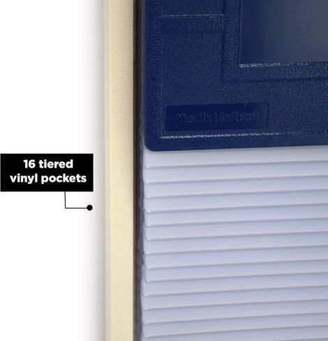 Carstens 16-Pocket Kardex-Visitray Document Filing System for 11" x 8.5" Sheets, Blue in Saudi Arabia