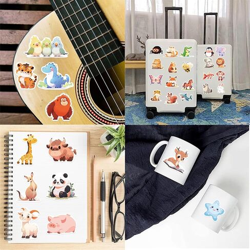50 PCS لطيف ملصقات kawaii الحيوانات ملصقات أنيمي للأطفال المراهقين الفتيات البالغين ملصقات كاريكاتير فينيل مقاومة للماء حزمة لزجاجة المياه أجهزة الكمبيوتر المحمول (الحيوانات الزرقاء) in Saudi Arabia
