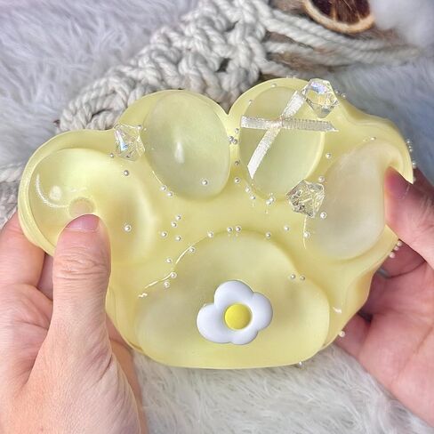 Big Taba Squishy Cat Paw ، 5 في لعبة Barge Paw Squeeze للتخفيف من الإجهاد والاسترخاء ، تململ الضيق اللزج ألعابًا لصالح الحفلات هدية عيد ميلاد الجدة (Tri-Color) in Kuwait