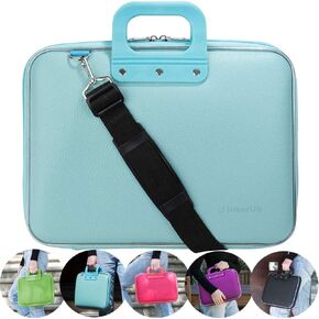 Leather Laptop Case Shoulder Bag Travel Briefcase Women for ZenBook 13, for Inspiron 13, Pavilion 13, ThinkPad 14, Galaxy Tab S10 Ultra