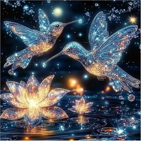 Diamond Painting Kits for Adults,Windowsill Tulip Diamond Art Kits for Beginner,DIY Full Drill Diamond Painting Flower Gem Art and Crafts, 5D Diamond Painting Flowers12x12IN