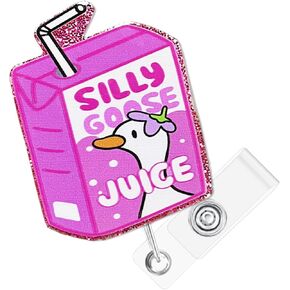 Funny Nurse Badge Reel with Alligator Clip Cute Badge Holders RN LPN CNA MA Badge Buddy Pediatric Pharmacy Nursing Student Accessories Gift
