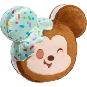 Just Play Disney Munchlings Squeeze-A-Munch XL Scented Mint Dipped Ice Cream Sandwich Mickey Mouse 16-inch Plush, Kids Toys for Ages 0