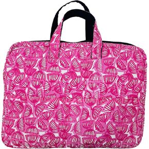 Laptop Bag With Red And Blue Geometric Linked Print FOR 13 TO 15 INCHES MACBOOK