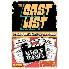 KESS The Cast List Trivia Game, Connect The Movies to find The Right Actor, Strategy and Movie Knowledge to get Ahead