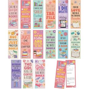 COcnny Book Lover Bookmarks for Women- 150pcs Reading Tracker Log Book Review for Reading Lovers, Timer Bookmark Bulk, Funny Bookish Items Study Records Tracker for Teacher Student Classroom Library