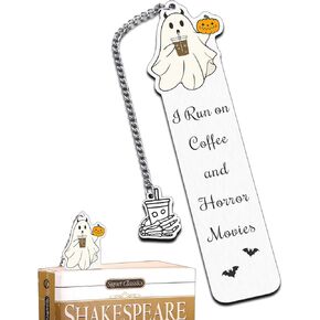 Horror Stocking Stuffers, Horror Bookmark, Horror Movie Gifts, Book Accessories for Women Men, Halloween Gifts Book Lovers Gifts, Spooky Basket Boo Basket Stuffers for Her Him, Book Marks for Reading
