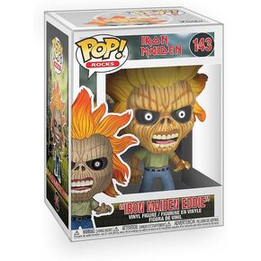 Rocks: Iron-Maiden - Skeleton Eddie Vinyl Figure Collectibles Bundle with Compatible Funko Pop Box Protector