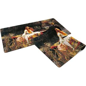 John William Waterhouse The Lady of Shalott Mouse Mat 61 cm x 35.5 cm Rubber Desk Mat with Non-Slip Mat Ideal for Work and Games
