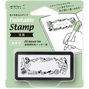 Midori DESIGNPHIL Paintable Stamp Harf Stationery - 35507006