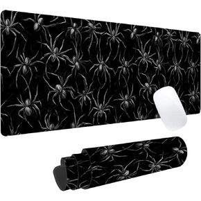 Zombie Horror Gaming Mouse Pad, Office Desk Mat, Anti-Slip Rubber Base Cool Aesthetic Mouse Pads for Computer Laptop Keyboard School Home Desktop Gamer Home Accessories Decor 31.5" x 11.8"