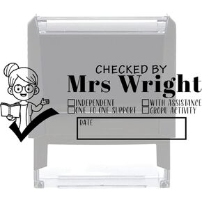 Classroom Stamps Custom Self-Inking Teacher Stamp Homework Grading Stamp Teacher Gifts Fun Homework Stampers Personalized Teacher Stamp Custom Stamps (Grading 6)