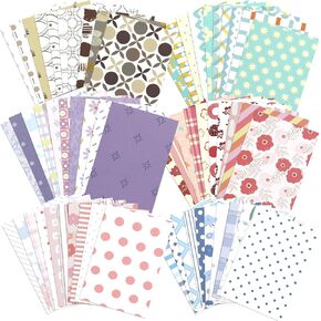 60 Sheets Vintage Scrapbook Paper Set, Aesthetic Paper Supplies Decorative Craft Papers for Scrapbooking Junk Journal Photo Album Card Crafts, 5x7 Inch