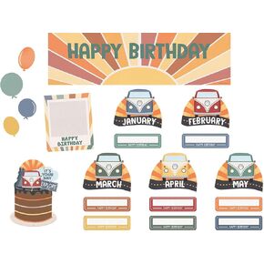 Teacher Created Resources Moving Mountains Road Trip Happy Birthday Mini Bulletin Board (TCR9228)