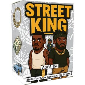 Black Owned Street King by Maker of Hood Charades – A High-Energy Urban Strategy Card Game Where You Unleash Powerful Crews, Thwart Relentless Law Enforcement, and Dominate The Streets