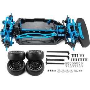 Alloy Shaft Drive Plastic Chassis Frame Upgrade Parts for 1/10 Tamiya RC 4WD TT02 Touring Racing Car