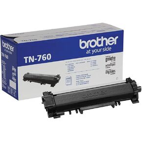 Brother Genuine Cartridge TN760 High Yield Black Toner, Pack of 4
