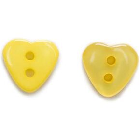 20 PCS Heart Multi-Color 2 Holes Resin Buttons Clothing Decoration Sewing Scrapbooking Card Making DIY