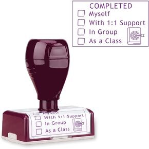 2 Pack -Teacher Stamps Checkbox Grading Teacher Stamps, Teacher Grading Stamps, Grading Stamps, Teacher Gifts, Classroom Teacher Stamps, Easy Grading, Easy Work(Green-Blue)