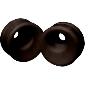 FastCap Euro Door Stops with Screws (10 Pack) (Brown)