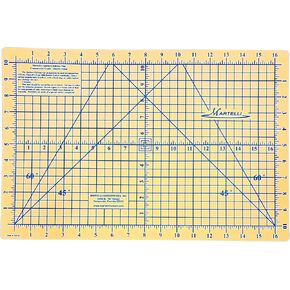 Martelli 12x18 Cutting Mat for Sewing, Quilting, Fashion, and DIY Crafing projects - travel size fabric cutting mat with measurement grid