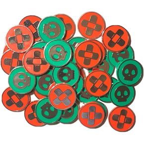 Pokemon x20 Sets - Official Poison and Burn Condition Markers Counter Token