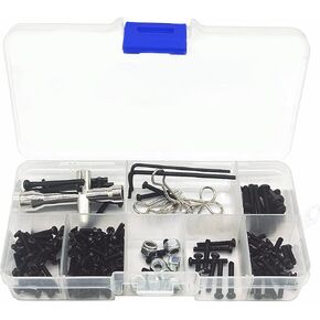 H14BM Screws Box Kit Cross Head Screws Kit Replacement Screws for 1/14 MJX Hyper GO 14301 14302 14303 Screw Kit 14209 14210 Wrench Set Series Upgrades Part