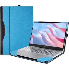 Laptop Case Cover for HP 250 15.6 inch G8 G9 & for HP 255 15.6 inch G8 G9 [not for G10] Sleeve,2 in 1 PU Leather Protective Bag Accessories (Dark Blue)