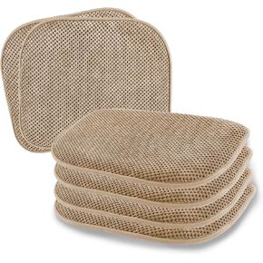 SWEMSTAR Chair Cushions - Kitchen Dining Chair Pads Foam Seat Cushion for Chairs Barstool Cushions Non Slip Seat Pad