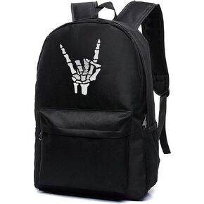 Gothic Moon School Backpack for Teen Girls Women, Embroidery Bookbags Daypack Laptop Backpack for Men Teens Boys (moon Embroidery)