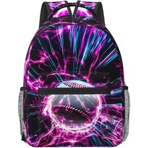 Baseball Backpack For Girls Boys 16.5 Inch Bookbag 3d Lightweight Kids Backpacks For School Back To School Gifts For 2nd 3rd 4th 5th 6th Grade