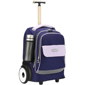 UNIKER Rolling Laptop Bag for 15.6 Inch Laptop,Roller Bag,Backpack with Wheels,20 Inch Wheeled Computer Bag,T5- Blue