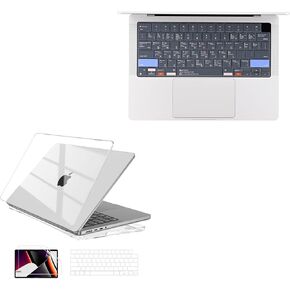 EooCoo Compatible with MacBook Pro 14" / MAC OS Shortcut Hot Keys Keyboard Cover Case