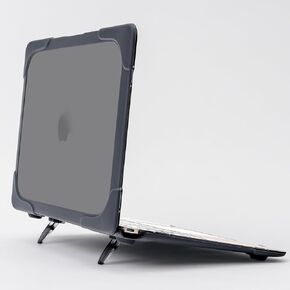Compatible with MacBook Retina 12" 2015-2017 A1534/A1931 Shockproof Case,Heavy Duty Rugged Protective Case Cover,Clear Grey