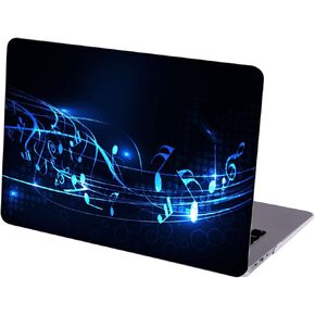 Case Compatible with MacBook Pro 13 inch, Hard Protective Shell with Keyboard Cover (M1 A2338 A2289 A2251 A2159 A1989 A1706 A1708, 2016-2020 Release) - Neon Music Note