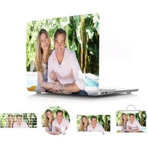 IVY Customizable Personalizado Laptop Hard Shell Case for MacBook Air Pro 11 12 13 14 15 16 M1 M2 M3 M4 Retina Accessory Mouse Pad Keyboard Cover Handbag Bag