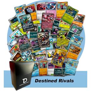 Destined Rivals TCG Pokemon Compatible Random Assortment Bundle || Guaranteed Ultra Rare + 30 Random Cards Deck Box