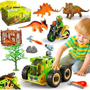 HOMETTER Stem Building Toys, Dinosaur Toys for 5+ Years Old Kids, Engineering Toys Creative Set, Christmas Ideas Gift for Boys Age 5 6 7 8 9 10+ Years Old