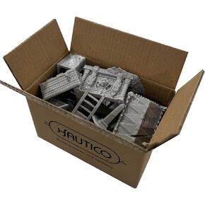 Hautico Tabletop Miniature Building Terrains Blind Box Compatible with Tabletop Wargaming RPG Sceneries, Decoration Dioramas, Made in USA
