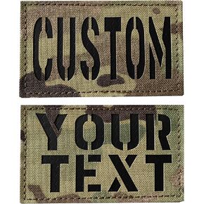2 Pack Custom IR Infrared Call Sign Laser Cut Patch
