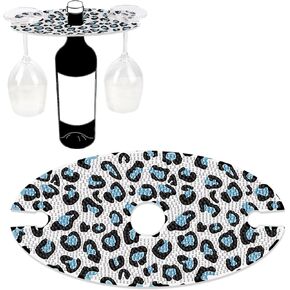 DIY 5D Diamond Painting Wine Holder with Floral Design – Acrylic Wine Rack for One Bottle and Two Glasses, 5D Rhinestone Art Wine Caddy for Table Decor, Chic Decorative Gift for Home, Entertaining in Kuwait