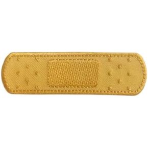 PatchClub Bandaid Patch, Funny Clothes Repair Patch Funny Applique, 3.1 inches - Iron On/Sew On (Single)