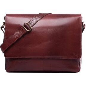 LEABAGS Oxford, Nature Dark Brown