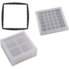Storage Box Resin Mold with Lid Square Rectangular Container Resin Molds Jewelry Storage Box Mold Decoration Tools