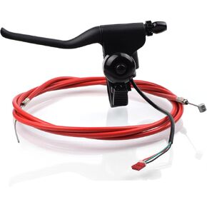 Universal Left Brake Handle Lever + 74 inch Brake Cable Compatible with Electric Scooter GOTRAX GXL V2 Apex Pro XL Rival XR Elite E-Scooter Replacement Parts