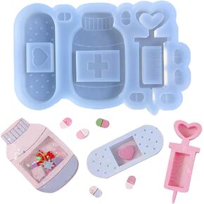 Silicone Shaker Mold Quicksand Epoxy Mold Resin Casting Shaker Mold Jewelry Pendant Making Mould for Crafts