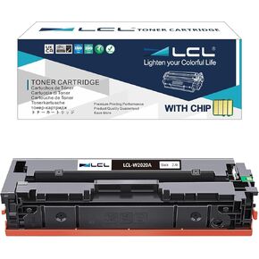 LCL 414A Black Toner Cartridge with OEM Chip Replacement for HP W2020A for HP Color Pro M454dw M454dn MFP M479fdw M479fnw M479fdn M479dw Laserjet Enterprise M455dn MFP M480f Printer (1-Pack)
