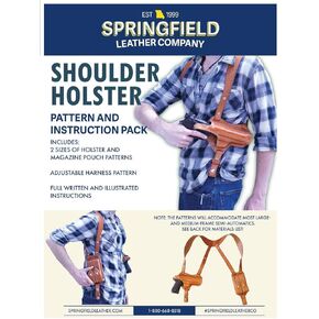 SLC Two Shoulder Holster, Sewing Pattern with Instructions, 2 Holster Sizes